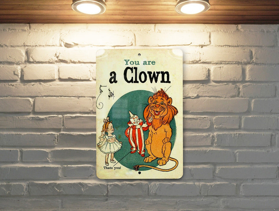 You Are a Clown - Zoo Parody Childrens Book - Funny Gift - Funny Wall Decor - Funny Vintage Decor