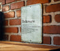 Delaware State Definition - Metal Sign - Wall Decor