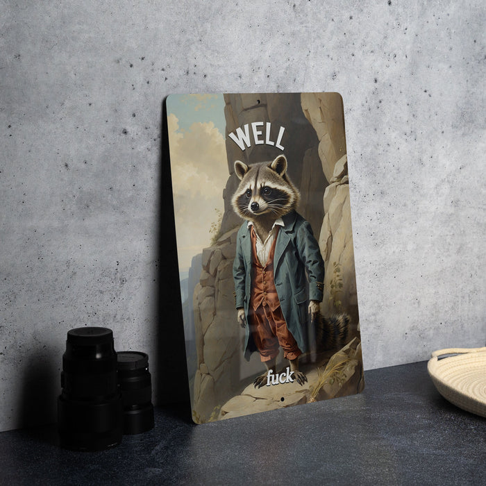 Well.. Fuck - Funny Metal Sign - Explicity Decor - Funny Sign - Home Accent- Swear Decor - Edgy Decor