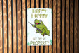 Hippity Hoppity Get Off My Property - Metal Sign - Funny No Trespassing Sign - Funny Wall Decor
