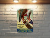 Metal WW2 Texas Art - Metal WW2 Propaganda Poster - Fathers Day Gift - Unique Metal Sign