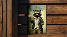 All Oopsies No Daisies Metal Sign - Cute Raccoon Decor, Animal Wall Art, Home Decoration, Quirky Gift, Funny Sign