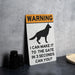 I Can Make It to the Gate in 3 Seconds Can You? German Shepherd Metal Sign, Pet Warning, Guard Dog Alert, Security Notice, Dog Lover Gift