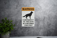 I Can Make It to the Gate in 3 Seconds Can You? German Shepherd Metal Sign, Pet Warning, Guard Dog Alert, Security Notice, Dog Lover Gift