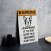 Warning I Can Make It to the Gate in 3 Seconds Bulldog Metal Sign, Pet Caution, Slow but Sure, Guard Dog, Humorous Home Decor