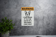 Warning I Can Make It to the Gate in 3 Seconds Bulldog Metal Sign, Pet Caution, Slow but Sure, Guard Dog, Humorous Home Decor