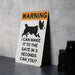 Warning I Can Make It to the Gate in 3 Seconds Corgi Metal Sign, Pet Caution, Slow but Sure, Guard Dog, Humorous Home Decor