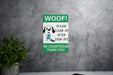 Eco Dog Sign - Clean Up, Metal Outdoor, Pet Responsibility