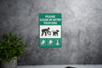 Yard Dog Sign - Please Clean Up, Metal, Green Living, Pet Etiquette