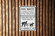 Please Clean Pet Sign - Metal, Eco Care, Dog Waste Management