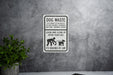 Please Clean Pet Sign - Metal, Eco Care, Dog Waste Management
