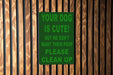 Eco Pet Waste Sign - Clean Up After Dog, Metal, Responsible Care