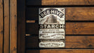 Bee Hive Starch Metal Poster - Vintage Laundry Sign, Retro Starch Advertisement
