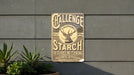 Challenge Starch Vintage Metal Poster - Laundry Starch Sign, Retro Laundry Room Decor