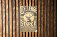Challenge Starch Vintage Metal Poster - Laundry Starch Sign, Retro Laundry Room Decor