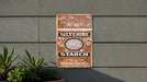 Silverine Starch Vintage Metal Poster - Retro Laundry Ad, Classic Starch Decor