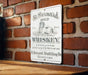 St. Bernard Malt Whiskey Metal Poster - Vintage Liquor Ad, Retro Bar Decor