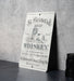 St. Bernard Malt Whiskey Metal Poster - Vintage Liquor Ad, Retro Bar Decor