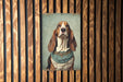 Victorian Portrait of Basset Hound Metal Sign - Vintage Dog Decor, Animal Lover Gift, Classic Pet Art, Unique Home Decor, Hound Tribute