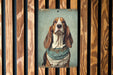 Victorian Portrait of Basset Hound Metal Sign - Vintage Dog Decor, Animal Lover Gift, Classic Pet Art, Unique Home Decor, Hound Tribute