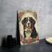 Victorian Portrait of Bernese Mountain Dog Metal Sign - Vintage Pet Decor, Dog Lover Gift, Animal Art, Unique Home Accent, Bernese Tribute