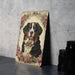 Victorian Portrait of Bernese Mountain Dog Metal Sign - Vintage Pet Decor, Dog Lover Gift, Animal Art, Unique Home Accent, Bernese Tribute