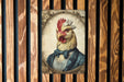 Victorian Portrait of a Chicken Metal Sign - Farmhouse Chic, Poultry Lover Gift, Vintage Bird Art, Rustic Decor, Classic Hen Portrait