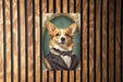Victorian Portrait of a Corgi Metal Sign - Royal Pet Decor, Corgi Lover Gift, Vintage Dog Art, Regal Canine Portrait, Noble Breed Sign