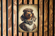 Victorian Portrait of a Dachshund Metal Sign - Classic Dog Art, Dachshund Enthusiast, Vintage Pet Portrait, Home Decor, Weiner Dog Sign