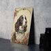 Victorian Portrait of an English Springer Metal Sign - Elegant Dog Art, Springer Spaniel Gift, Classic Decor, Pet Lover, Heritage Breed Sign