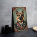 Victorian Portrait of a German Shepherd Metal Sign - Noble Dog Art, Shepherd Lover Gift, Classic Decor, Elegant Pet Portrait