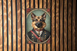 Victorian Portrait of a German Shepherd Metal Sign - Noble Dog Art, Shepherd Lover Gift, Classic Decor, Elegant Pet Portrait