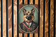 Victorian Portrait of a German Shepherd Metal Sign - Noble Dog Art, Shepherd Lover Gift, Classic Decor, Elegant Pet Portrait