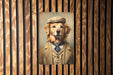 Victorian Portrait of a Golden Retriever Metal Sign - Regal Dog Art, Retriever Lover Gift, Vintage Decor, Warm Pet Portrait, Home Accent