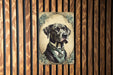 Victorian Portrait of a Victorian Great Dane Metal Sign - Majestic Dog Art, Great Dane Lover Gift, Antique Decor, Noble Pet Portrait