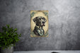 Victorian Portrait of a Victorian Great Dane Metal Sign - Majestic Dog Art, Great Dane Lover Gift, Antique Decor, Noble Pet Portrait