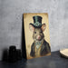 Victorian Portrait of a Mouse Metal Sign, Vintage Rodent Art, Quirky Home Decor, Unique Wall Art, Animal Lover Gift