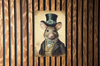 Victorian Portrait of a Mouse Metal Sign, Vintage Rodent Art, Quirky Home Decor, Unique Wall Art, Animal Lover Gift