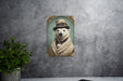 Victorian Portrait of a Polar Bear Metal Sign, Arctic Animal Art, Vintage Home Decor, Polar Bear Lover Gift, Elegant Wall Art