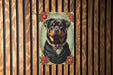 Victorian Portrait of a Rottweiler Metal Sign, Classic Dog Art, Home Decor, Vintage Pet Portrait, Rottweiler Owner Gift