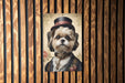 Victorian Portrait of a Shih Tzu Metal Sign, Elegant Dog Art, Vintage Pet Decor, Shih Tzu Lover Gift, Unique Wall Art