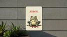 Arson Frog Metal Poster - Frog Humor, Unique Art, Quirky Decor, Nature Inspired, Wall Art
