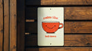 Calm the Hell Down Metal Poster - Boho Style, Coffee Art, Relaxing Quote, Kitchen Decor, Zen Vibe