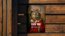 Fuck You I Won't Do What U Tell Me Metal Poster - Defiance Theme, Rebel Art, Statement Decor, Personal Freedom, Wall Sign
