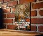 Choose to Become Metal Poster - Personal Growth, Resilience, Inspirational Quote, Self Determination, Positive Mindset