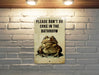 Don't Do Coke Bathroom Metal Poster - Bathroom Rules, Humor Sign, Quirky Notice, Guest Decor, Wall Art