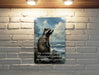 Crushing Existence Weight Metal Poster - Existential Thought, Deep Quote, Philosophical Art, Mind Burden, Reflective Decor
