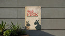 Everloving Fuck Metal Poster - Social Bewilderment, Edgy Question, Collective Frustration, Bold Statement, Reflective Decor