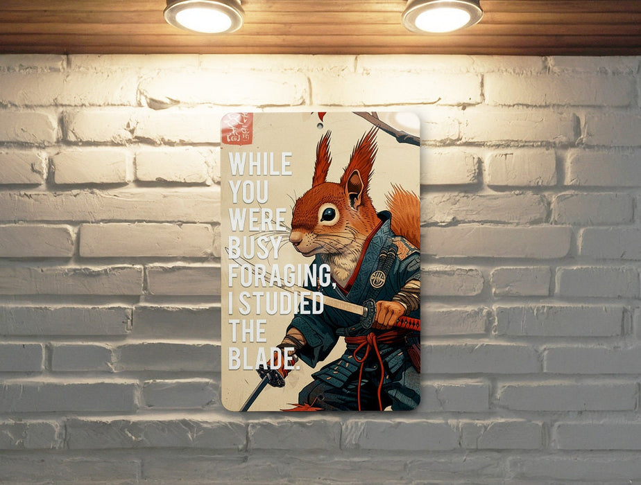 Studied the Blade Metal Poster - Foraging Joke, Warrior Humor, Medieval Meme, Fantasy Art, Unique Quote