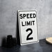 Speed Limit 2 MPH Sign - Custom Aluminum Sign for Controlled Zones